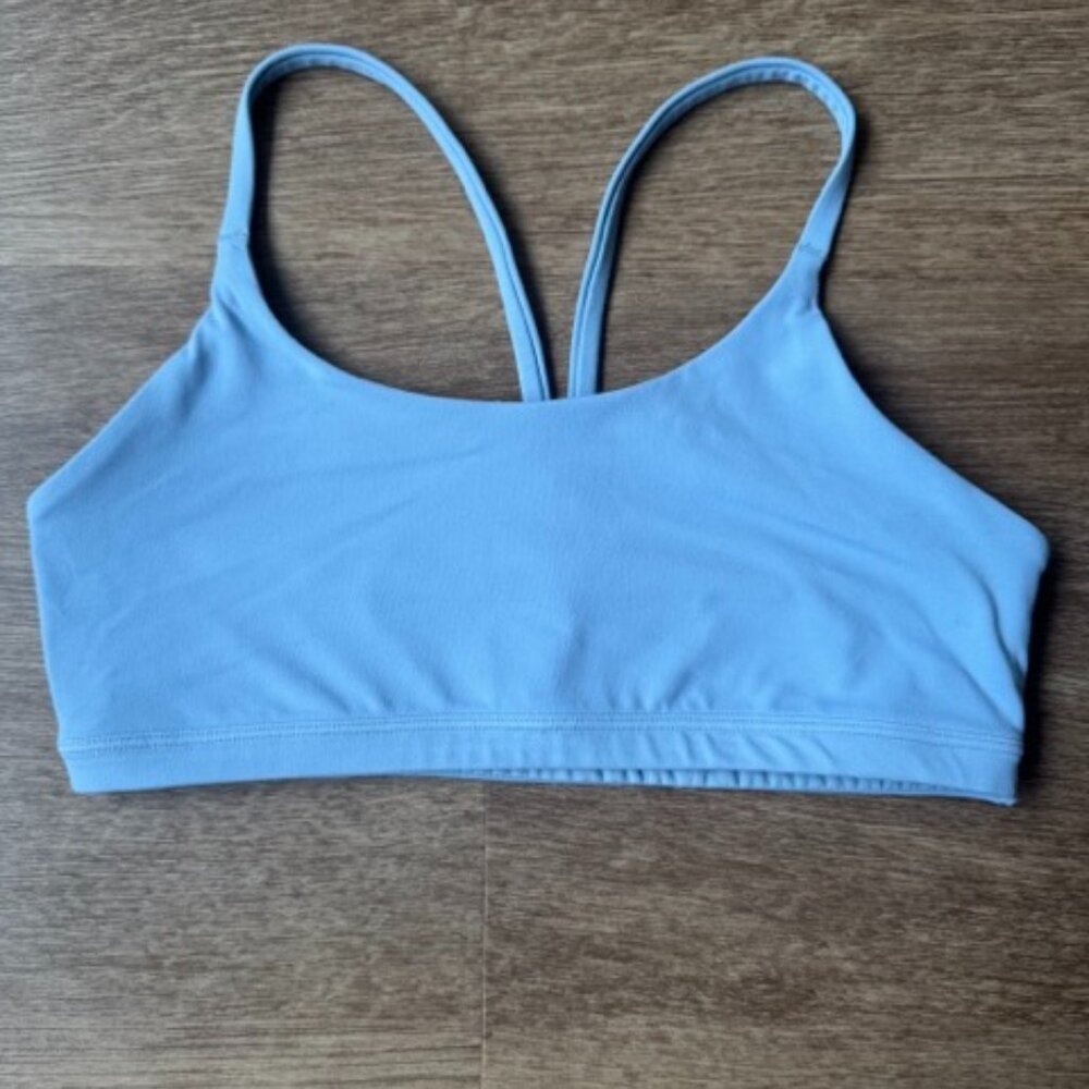 Athleta Transcend Scoop Sports Bra A-C in Heron Blue